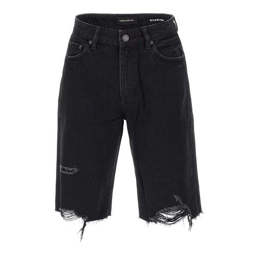 Purple Brand - Shorts > Denim Shorts - Black