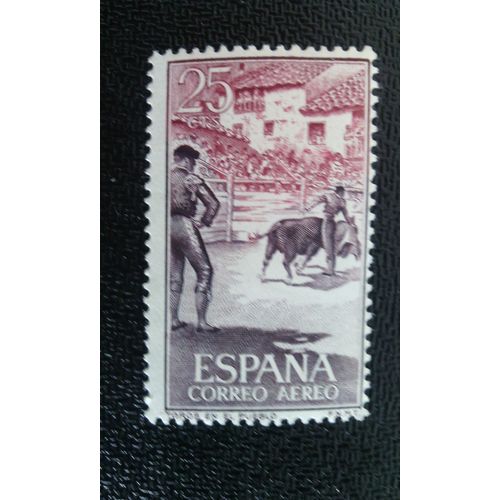 Timbre Espagne Yt Pa 218 1960 Tauromachie