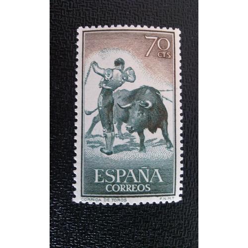 Timbre Espagne Yt 948 1960 Tauromachie