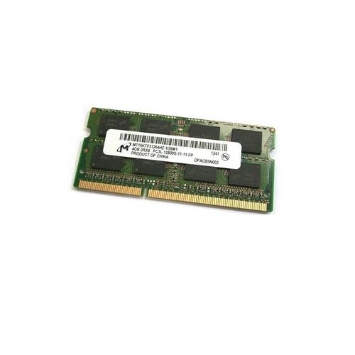 Barrette Mémoire RAM Sodimm 4Go DDR3 PC3-12800S Micron MT16KTF51264HZ-1G6M1 CL11
