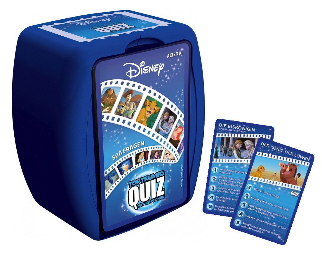 Disney Jeu De Cartes Top Trumps Quiz *Allemand*