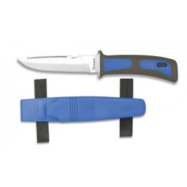 Couteau De Plongée Martinez Albainox Albainox Albainox Mango Mango Abs & Rubber & 11.5cm Lame En Acier Inoxydable Bleu Inclut Skinner & 31333-Z Boîte De Rangement.