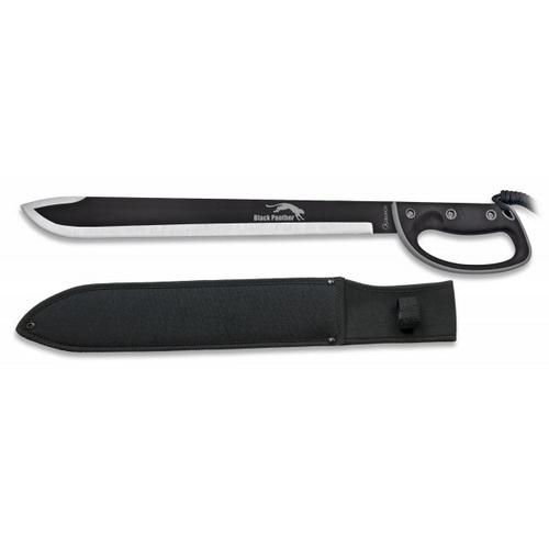 Machete Rod Cutter Martinez Martinez Martinez Albainox Black Panther Mango Rubber & 45.5 Cm Stainless Steel Blade Includes Cover 3181313