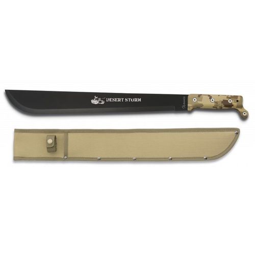 Desert Machete Desert Storm Ops Albainox Avec 41.7 Cm Lame En Acier Inoxydable Et Mango Abs Inclut 31966 Housse De Couverture.