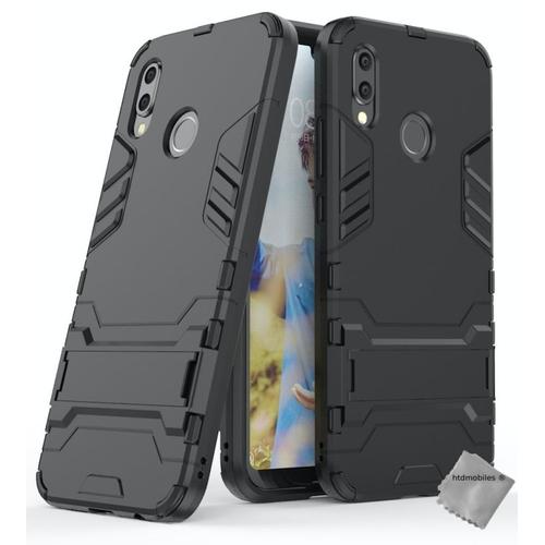 Housse Etui Coque Rigide Anti Choc Pour Huawei P20 Lite + Film Ecran - Noir