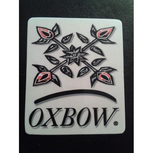 Autocollant Oxbow Red Flower Marble Logo On Top
