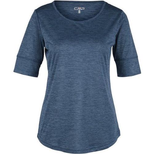 Women's Shortsleeve Light Mealnge T-Shirt T-Shirt Technique Taille 38, Bleu