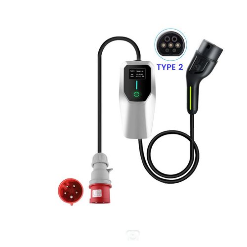 Junsun Ladepisole 16a Evse Eu Ev Ladekabel Type2 Tragbare Ladegerät Box 11kw, Chargeur 4m