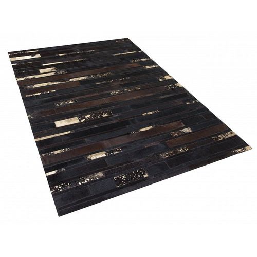 Tapis En Peau De Vache Marron Doré 160x230 Cm Artvin