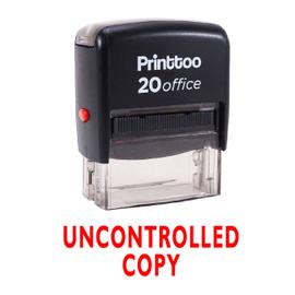 Printtoo uncontrolled copy self encrage rubber stamp stationary office ...