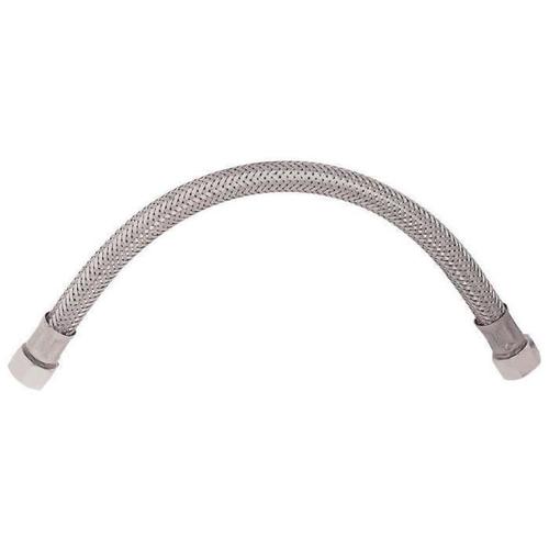 SOMATHERM Flexible Sanitaire en Inox ACS DN10 - Débit Optimisé - L 30cm - Femelle droit - Ecrou tournant 3/4