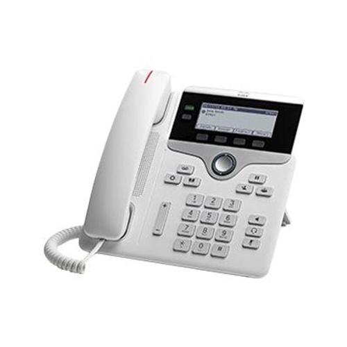 Cisco IP Phone 7821 - Téléphone VoIP - SIP, SRTP - 2 lignes - blanc