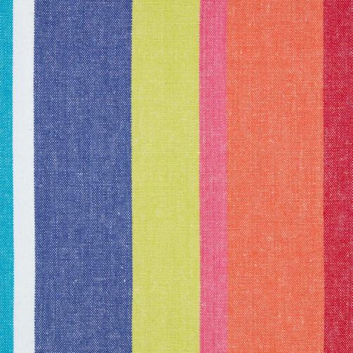 Tissu À Rayures Multicolores 100% Coton