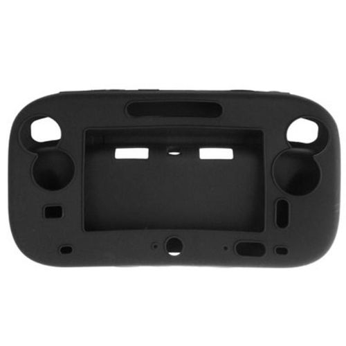 Housse Étui Protection Silicone Pour Nintendo Wii U - Anti Choc / Rayures - Noir