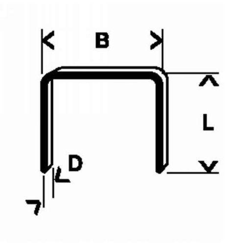 Bosch 2609200214 Agrafe à  fil fin Type 53 11,4 x 0,74 x 6 mm