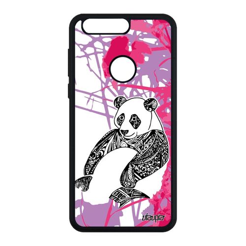 Coque Honor 8 Silicone Panda Rose Bamboo Garcon Dessin Animal Bebe Ethnique Etui