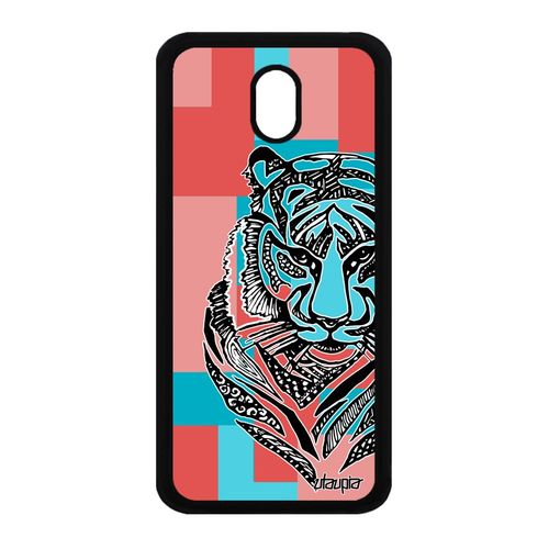 Coque J3 2017 Silicone Tigre Mobile Animaux Azteque Tasmanie Rose Samsung Galaxy J3 2017