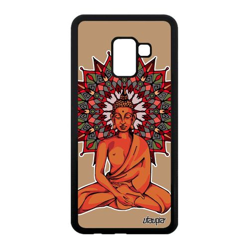 Coque Pour Samsung A8 2018 Silicone Bouddha D'or Femme Telephone Nepal De Samsung Galaxy A8 2018