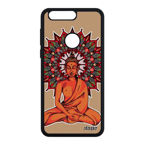 Coque Pour Honor 8 Silicone Bouddha Case Thailande Mandala D'or Femme Yoga Gel A