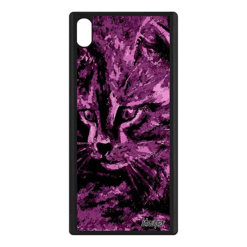 Coque Chat Pour Sony Xperia Xa1 Ultra Silicone Mobile Dessin Rose Etui Tpu Felin