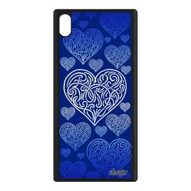Coque Silicone Rigide Pour Sony Xperia Xa1 Ultra C¿Ur Noir Femme Made In France