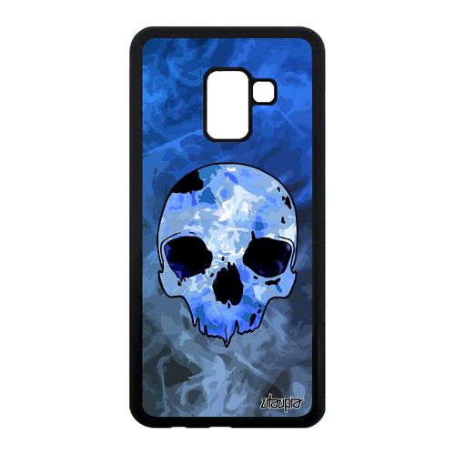 Coque Galaxy A8 2018 Silicone Tete De Mort Mobile Tatouage Telephone Os Samsung Galaxy A8 2018