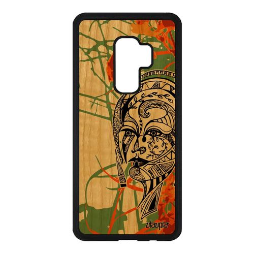Coque Femme S9 Plus En Bois Silicone Coloré Animaux Princesse De Samsung Galaxy S9 Plus