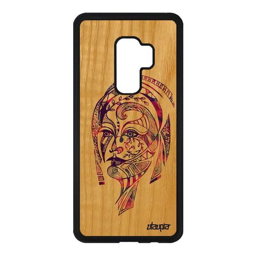 Coque Bois Veritable Samsung S9 Plus Silicone Femme Violet Animaux Housse Samsung Galaxy S9 Plus