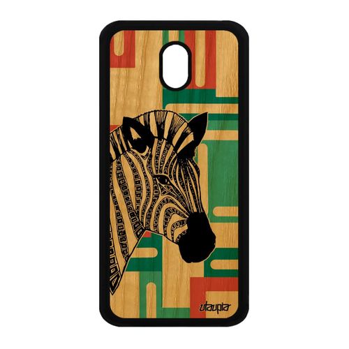 Coque Bois Pour Samsung J3 2017 Silicone Zebre Tribal Cheval Vert Unique Samsung Galaxy J3 2017