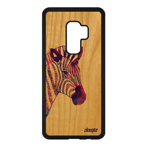 Coque Samsung S9 Plus Bois Silicone Zebre Case Pastel Azteque Violet Etui Samsung Galaxy S9 Plus