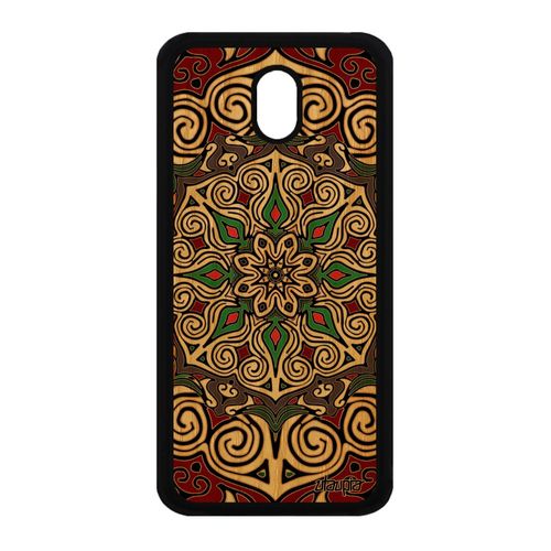 Coque Silicone Mandala J3 2017 Bois Vert Femme Geometrique Indien Samsung Galaxy J3 2017
