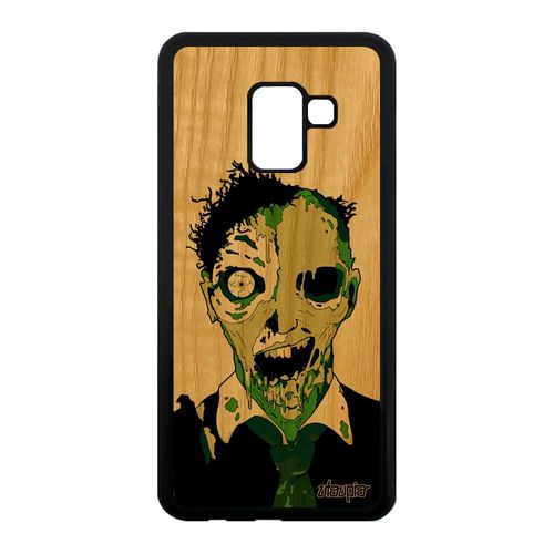 Coque Bois Silicone Zombie A8 2018 Apocalypse De Protection Vert Samsung Galaxy A8 2018