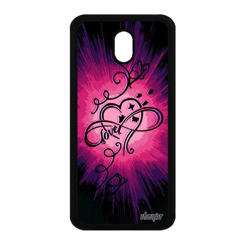 Coque Infini Love Samsung J3 2017 Silicone Telephone Swag Alu Rose Coeur Samsung Galaxy J3 2017