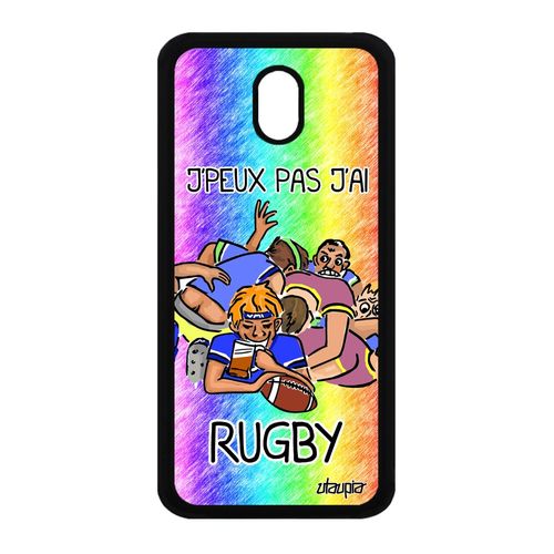 Coque Galaxy J3 2017 Silicone J'peux Pas J'ai Rugby Rigide Vert Humour A Samsung Galaxy J3 2017