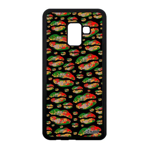Coque Samsung A8 2018 Silicone Bouche Smartphone Love Vert Antichoc Swag Samsung Galaxy A8 2018