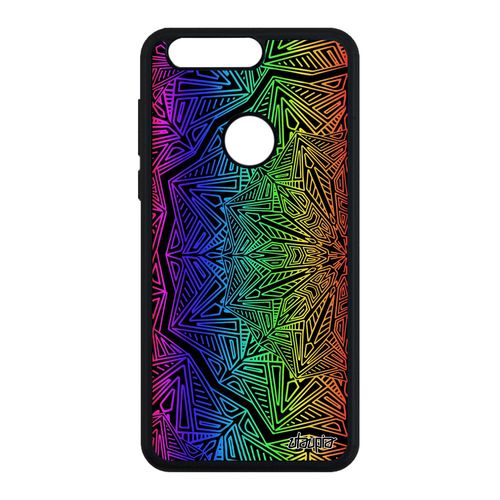 Coque Telephone Honor 8 Silicone Mandala Floral Femme Antichoc Tibetain Rose Zen