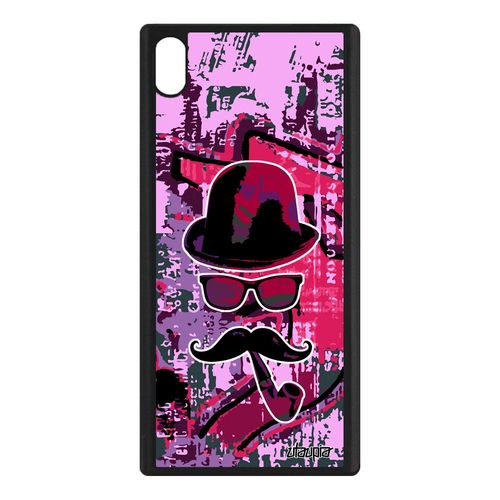 Coque Xperia Xa1 Ultra Silicone Monsieur Moustache De Protection Case Rose Sony Xperia Xa1 Ultra