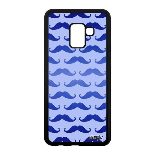 Coque Samsung A8 2018 Silicone Moustache Imprime Motif Telephone Case Samsung Galaxy A8 2018