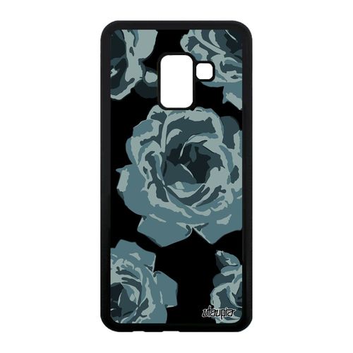 Coque A8 2018 Silicone Rose Fleur 4g Floral Eternelle Nature Case Samsung Galaxy A8 2018
