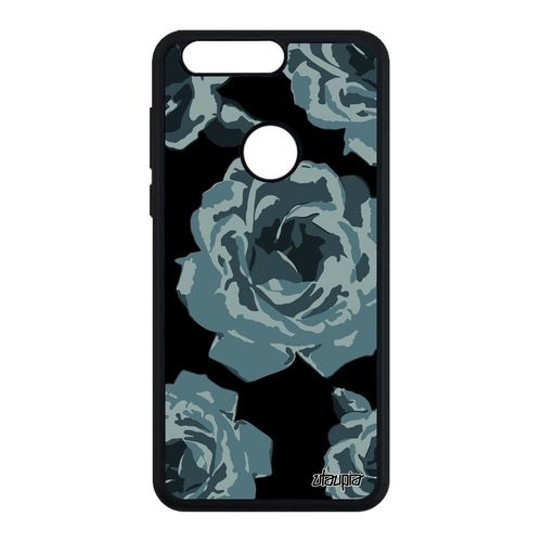 Coque Honor 8 Silicone Rose Fleur Floral Nature Metal Mariage Eternelle Case De