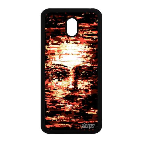 Coque Silicone Pour Samsung Galaxy J3 2017 Portrait J530 Housse Art Ephemere 4g