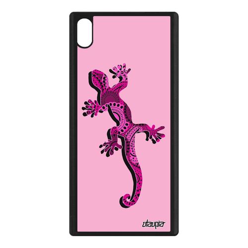 Coque Pour Sony Xperia Xa1 Ultra Silicone Salamandre Tendance Housse Bumper Rose