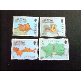 Jersey 1980 Fortalezas Yvert 206 / 09 ** Mnh