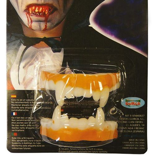 Dentier De Vampire En Latex Pour Halloween (Taille Unique)