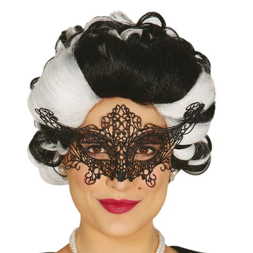 Loup Ou Masque Noir En Dentelles Gothique (Taille Unique Adulte)