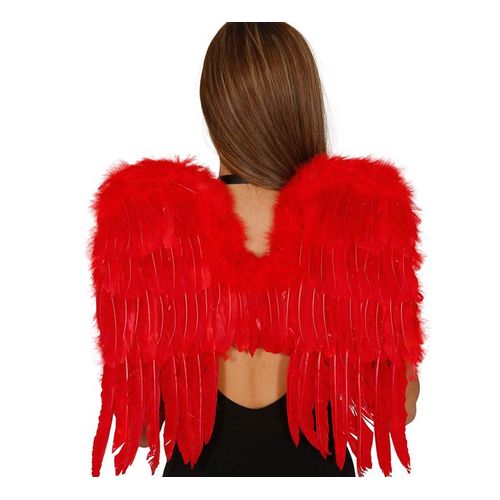 Ailes Rouges ? Plumes De 50 Cm Halloween (Taille Unique)