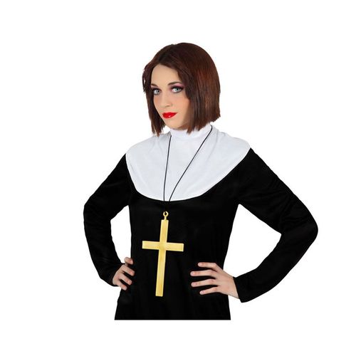 Collier De Croix De Nonne Dorée De 21 Cm (Taille Unique)