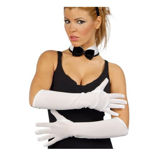 Gants Blanc De 45 Cm (Taille Unique)