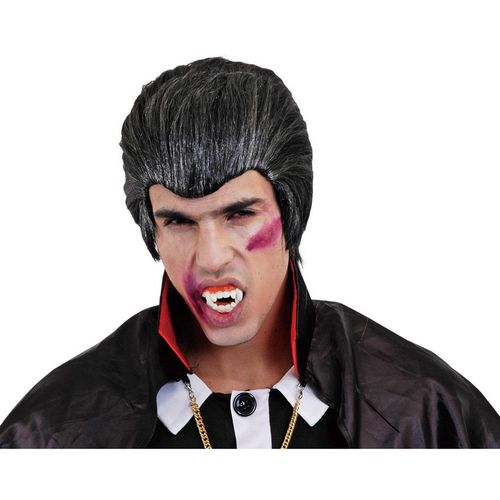 Perruque De Dracula Noire Et Grise Pour Halloween