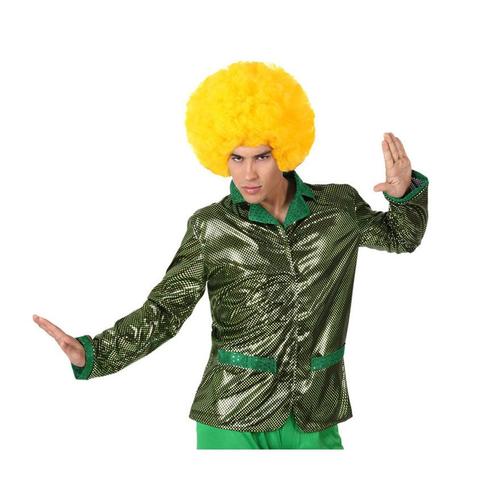 Chemise Verte Disco Brillante Pour Homme Plusieurs Tailles (Taille Xl)